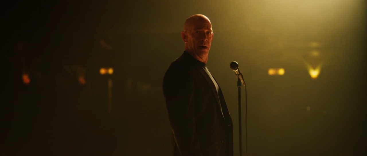 whiplash movie: Fletcher looking Andrew